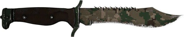 ★ StatTrak™ 보위 칼 | 숲 디지털 위장 (꽤 닳은)