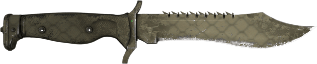 ★ StatTrak™ 보위 칼 | 사파리 격자 무늬 (꽤 닳은)