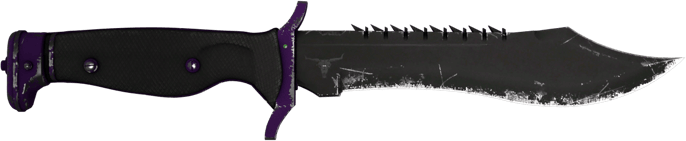 ★ StatTrak™ Cuchillo Bowie | Ultravioleta (Bastante desgastado)