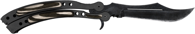 ★ StatTrak™ バタフライナイフ | Black Laminate (未使用)