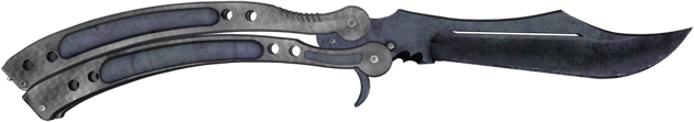★ StatTrak™ Butterfly Knife | Blue Steel (Field-Tested)