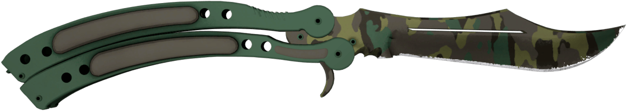 Preview image 1 of Coltello a farfalla ★ | Boreal Forest (Nuovo di fabbrica)