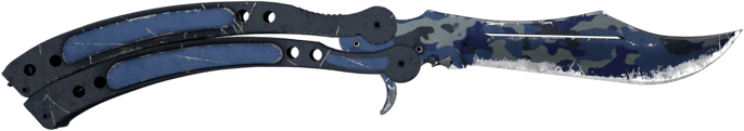★ StatTrak™ Butterflymesser | Klares Wasser (Abgenutzt)