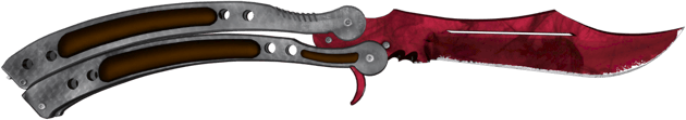 ★ StatTrak™ Cuchillo Mariposa | Doppler Ruby (Casi nuevo)