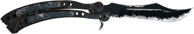 ★ StatTrak™ Coltello a farfalla | Night (Segnato dalle battaglie)