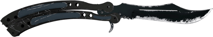 ★ StatTrak™ Butterfly Knife | Night (Well-Worn)