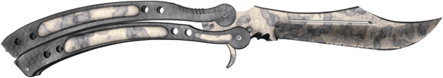 ★ StatTrak™ Couteau papillon | Tacheté (Neuve)