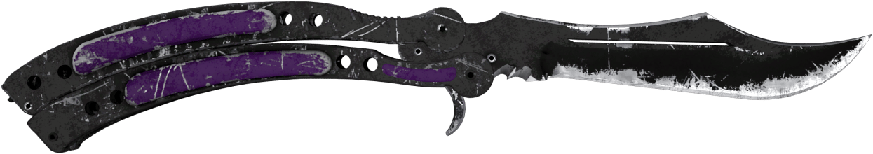 Preview image 1 of Canivete Borboleta (★) | Ultravioleta (Battle-scarred)