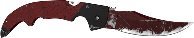 ★ Nóż falcjon | Szkarłatna sieć (po ciężkich walkach)