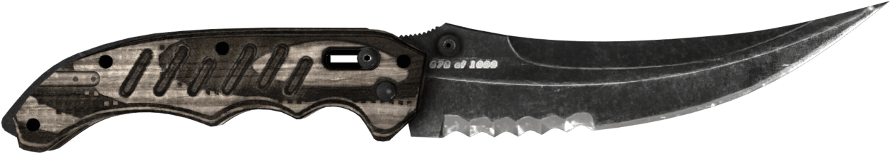 Preview image 1 of ★ StatTrak™ Flip Knife | Black Laminate (Factory new)