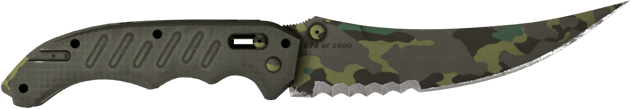 ★ StatTrak™ Flip Knife | Boreal Forest (Testado no Terreno)