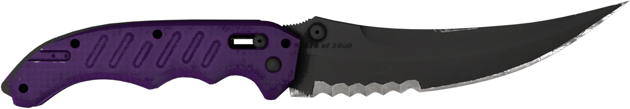 Preview image 1 of StatTrak™ Coltello ricurvo ★ | Ultraviolet (Testato sul campo)
