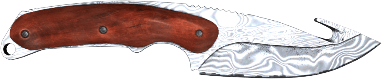 Preview image 2 of Faca Gut Hook (★) | Aço de Damasco (Minimal wear)
