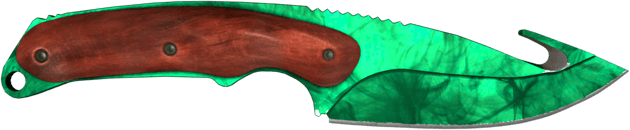 ★ StatTrak™ Kancalı Bıçak | Gamma Doppler Zümrüt (Fabrikadan Yeni Çıkmış)