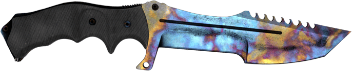 ★ StatTrak™ Huntsman Knife | Case Hardened (Well-Worn)