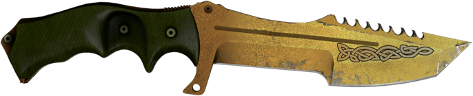 ★ StatTrak™ Faca Huntsman | Lore (Com Muito Uso)