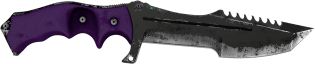 ★ StatTrak™ Faca Huntsman | Ultraviolet (Com Muito Uso)