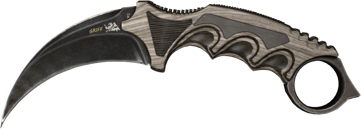 Preview image 1 of StatTrak™ Karambit (★) | Preto Laminado (Field-tested)