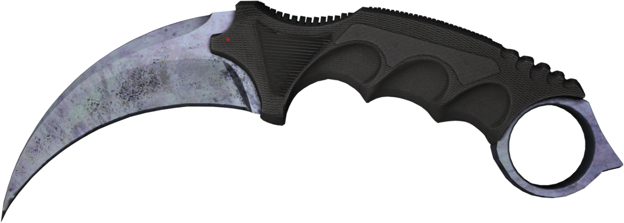 Preview image 2 of Karambit (★) | Aço Azul (Minimal wear)