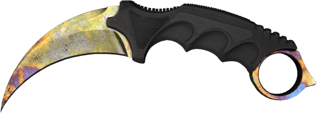 StatTrak™ Karambit | Case Hardened (Well-Worn)