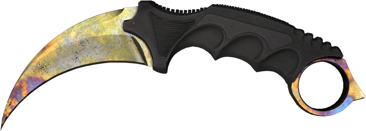 Preview image 1 of StatTrak™ Karambit ★ | Acero templado (Bastante desgastado)