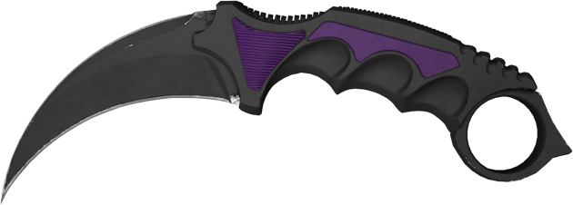 ★ StatTrak™ Karambit | Ultraviolett (Minimale Gebrauchsspuren)