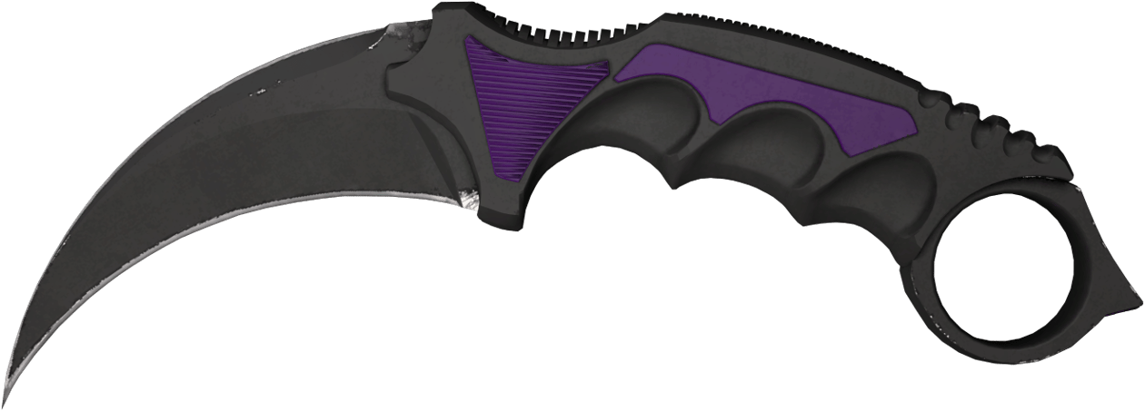Preview image 1 of StatTrak™ Karambit ★ | Ultravioleta (Casi nuevo)