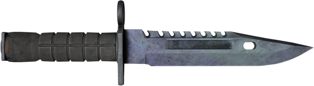 ★ StatTrak™ M9 刺刀 | 蓝钢 (略有磨损)