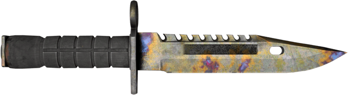 ★ StatTrak™ ดาบปลายปืน M9 | Case Hardened (มีรอยถลอกอย่างมาก)