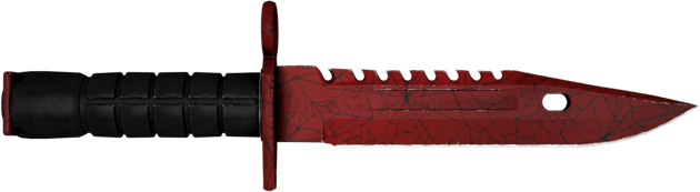 ★ StatTrak™ M9 刺刀 | 深红之网 (略有磨损)