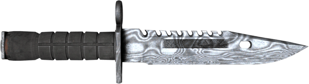 ★ StatTrak™ M9 刺刀 | 大馬士革鋼 (重度磨損)