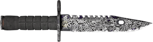 ★ StatTrak™ M9-Bajonett | Freihändig (Abgenutzt)