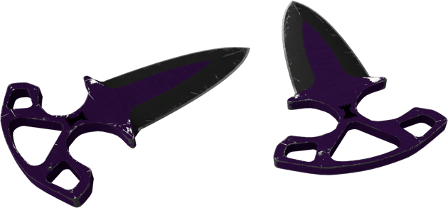 ★ StatTrak™ シャドウダガー | Ultraviolet (かなり摩耗)