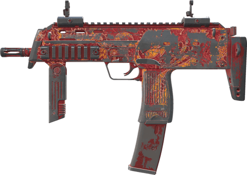 MP7 | Coral Paisley (Battle-Scarred)