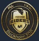 Patch | Movistar Riders (Gold) | Stockholm 2021 image