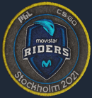 Patch | Movistar Riders | Stockholm 2021 image