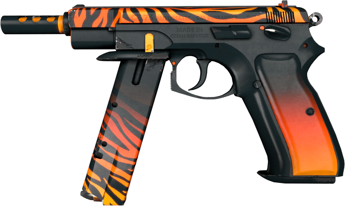 Preview image 1 of StatTrak™ CZ75-Auto | Tigris (Algo desgastado)