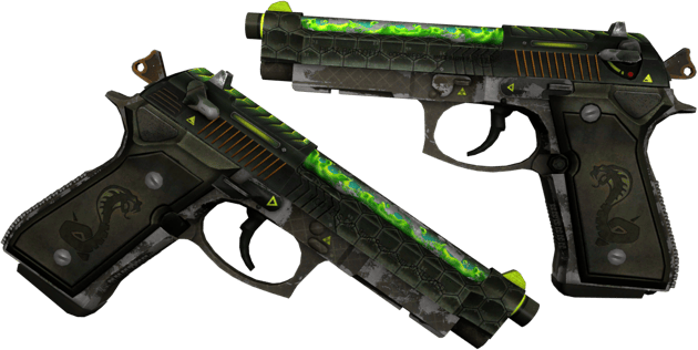 Dual Berettas | Cobra Strike (ถลอกปอกเปิกจากการรบ)