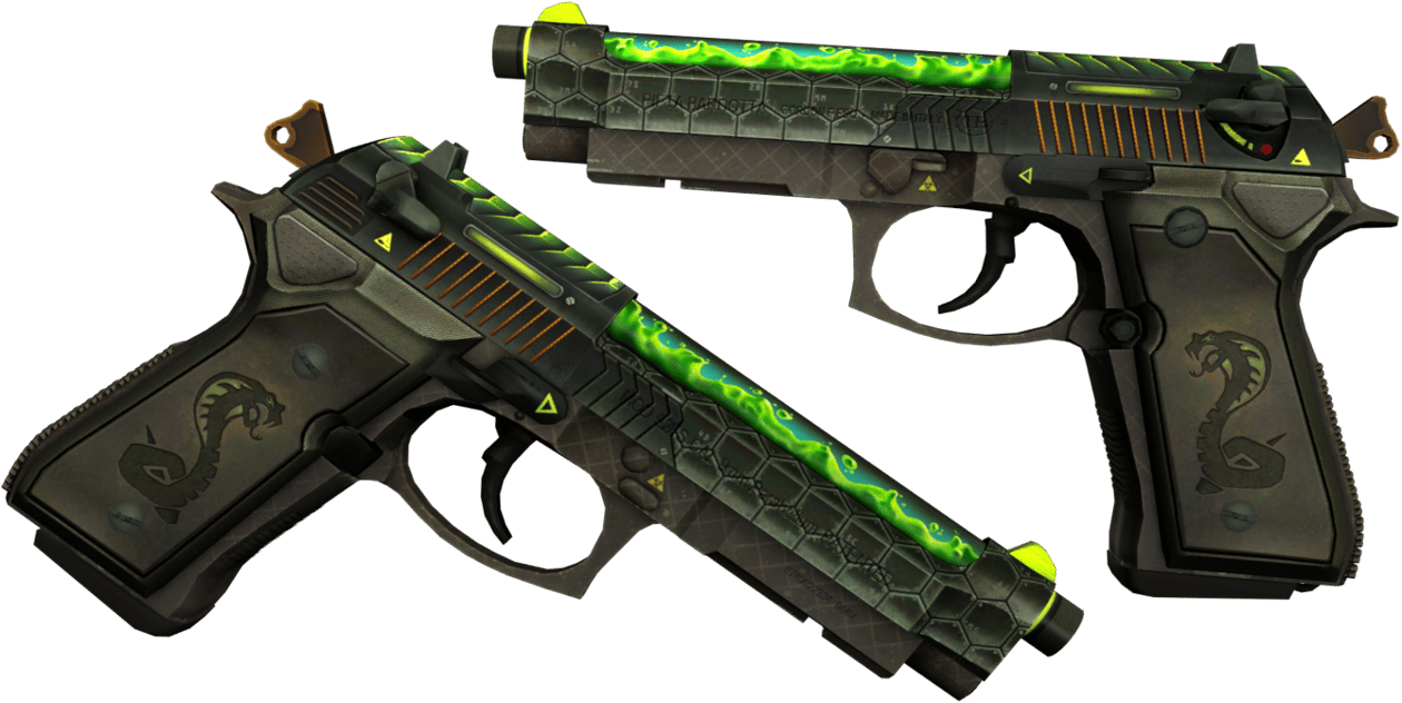 Preview image 1 of StatTrak™ Dual Berettas | Cobra Strike (Trầy ít)