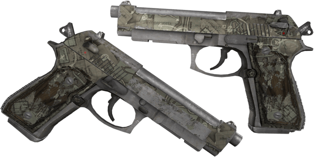 Dual Berettas | 街头抢匪 (战痕累累)