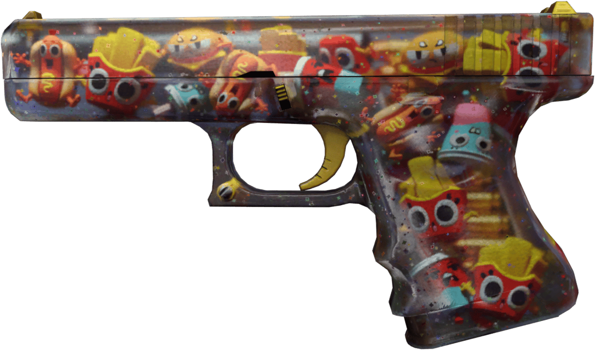 Preview image 1 of StatTrak™ 格洛克18型 | 零食派对 (破损不堪)