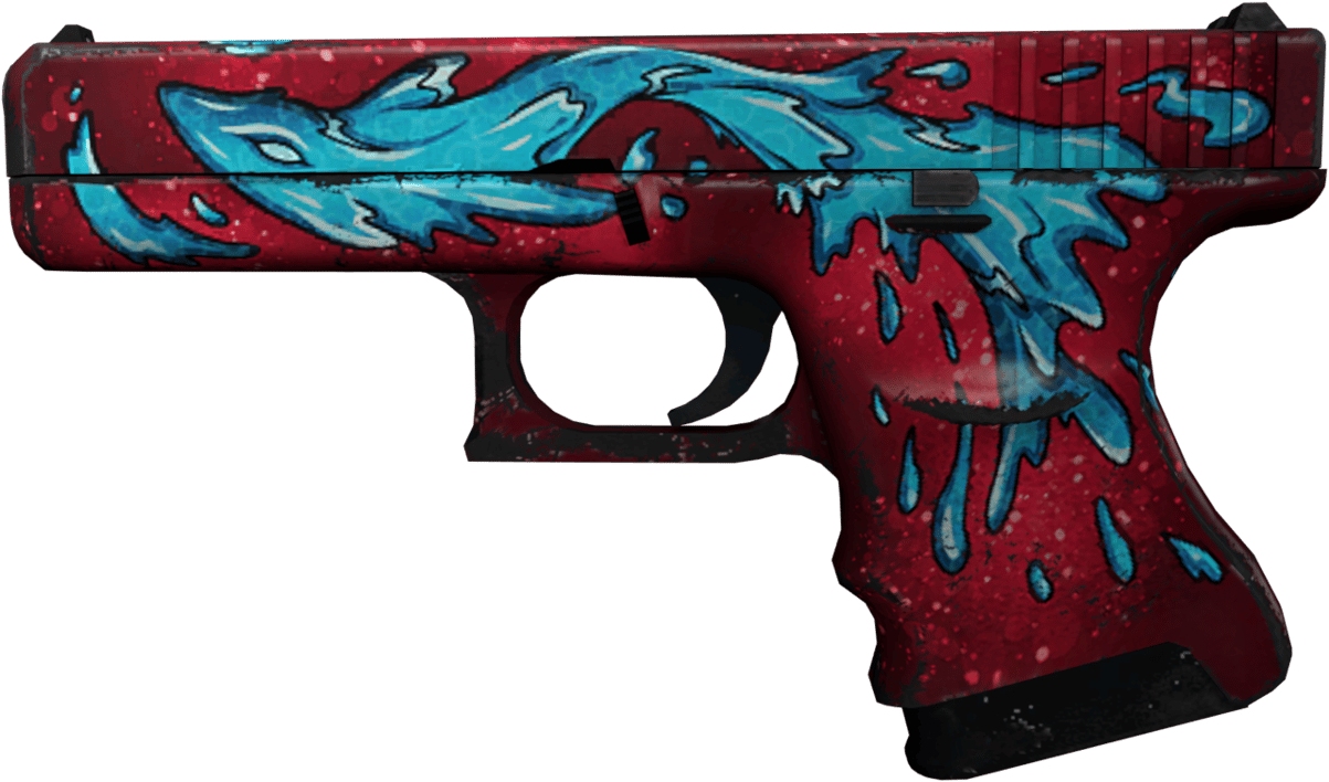 Preview image 1 of Glock-18 | Elemental de agua (Bastante desgastado)