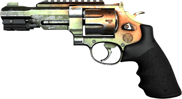 Souvenir R8 Revolver | Dégradé ambré (Usée)