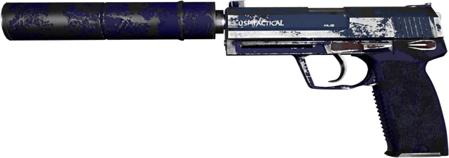 USP-S | Royal Blue (戦いで傷ついた)