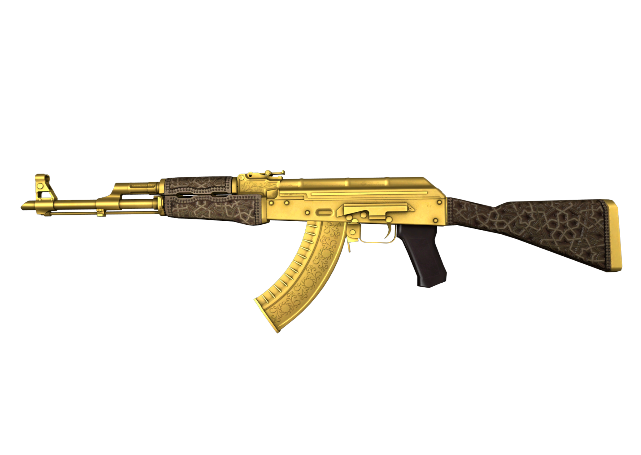 Preview image 6 of AK-47 | Gold Arabesque (Factory New)