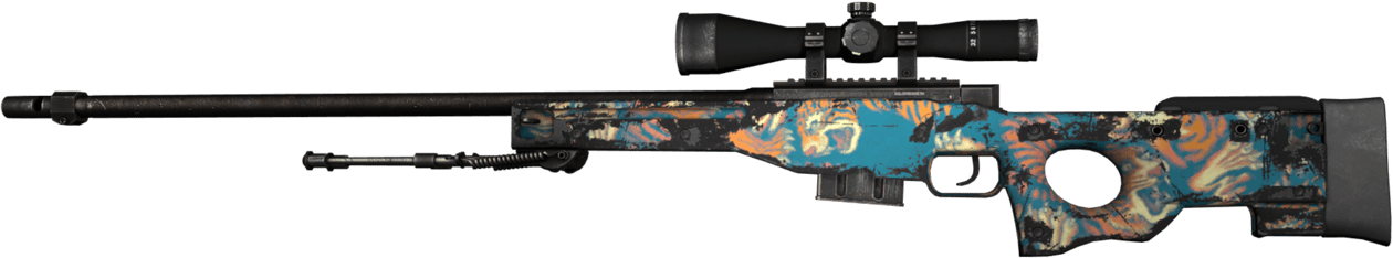 Preview image 1 of AWP | Silk Tiger (Well-Worn)