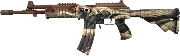 StatTrak™ Galil AR | Tsunami carmesí (Recién fabricado)