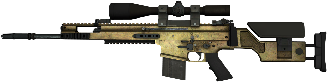 SCAR-20 | Brass (Battle-Scarred)