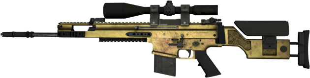 SCAR-20 | Brass (Com Pouco Uso)