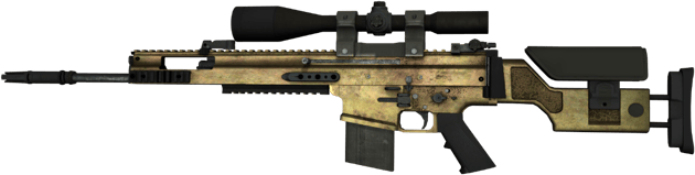 SCAR-20 | Brass (Well-Worn)